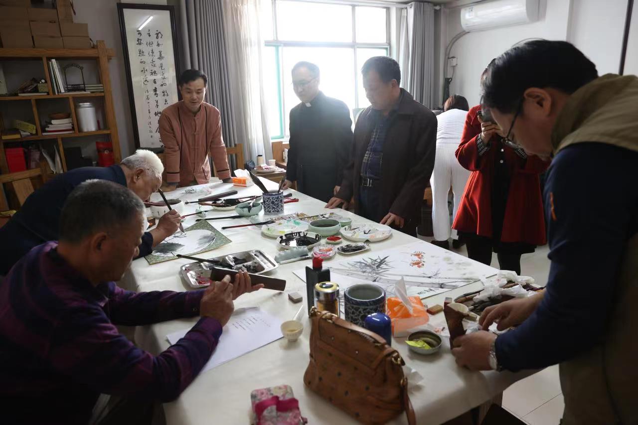山东省基督教两会举行书画笔会茶座活动热烈祝贺党的二十大胜利召开
