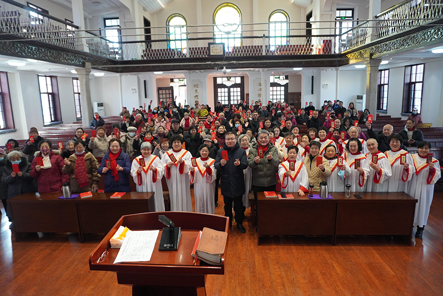新春崇拜 福杯满溢—济南经四路教堂举行新春感恩崇拜